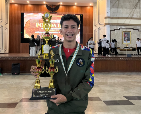 Andika Marhatin Putra mahasiswa PVTE UAD pada POMDA DIY 2026